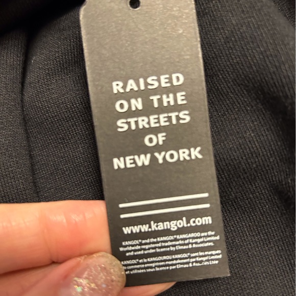 Kangol rich black hoodie NEW - Picture 2 of 5